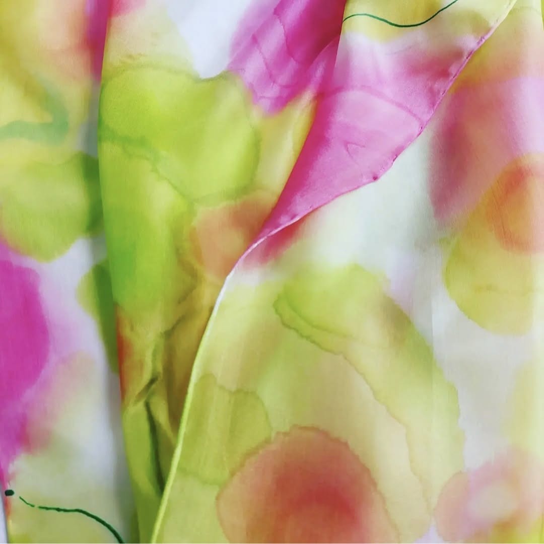 Silk Scarf - Hand painted